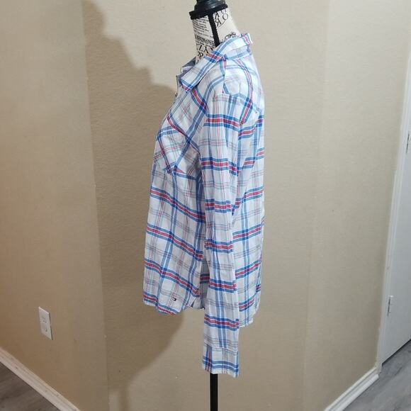 Tommy Hilfiger plaid top size medium‎ - Picture 2 of 8
